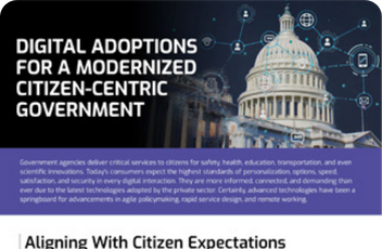 Digital Adoptions For A Modernized Citizen-Centric Government